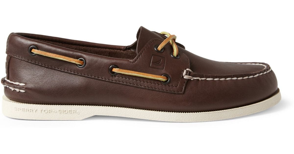 leather sperry topsiders
