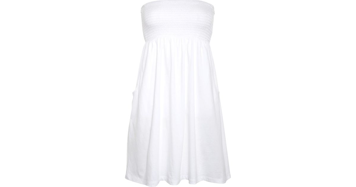 John Lewis Gray Bandeau Beach Dress