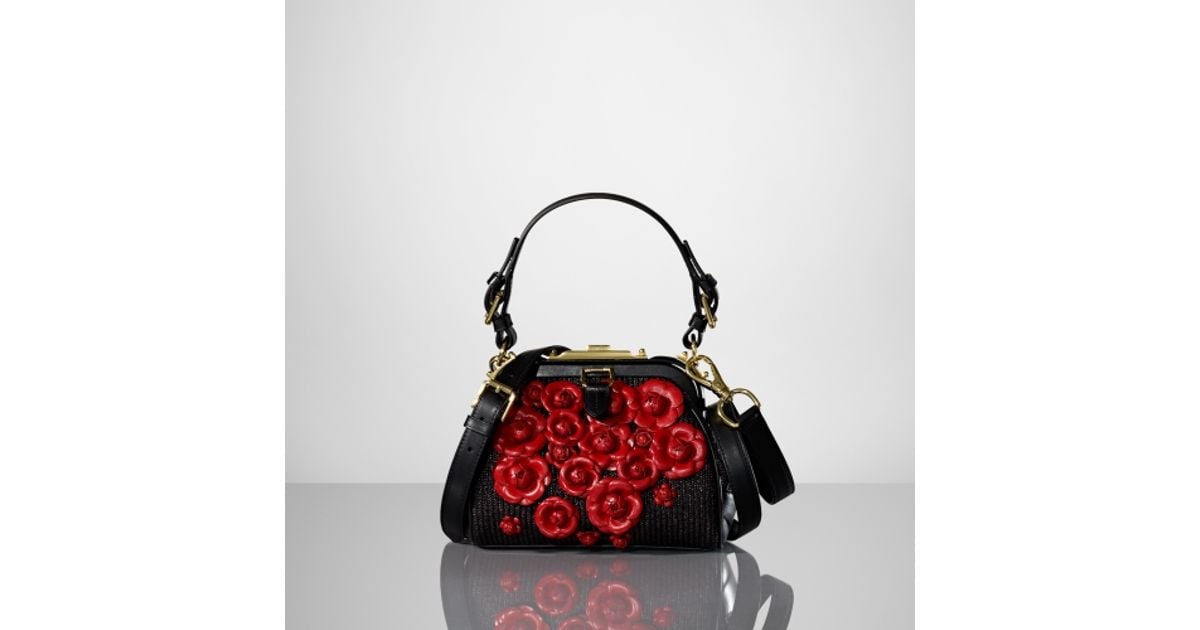 ralph lauren black and red bag