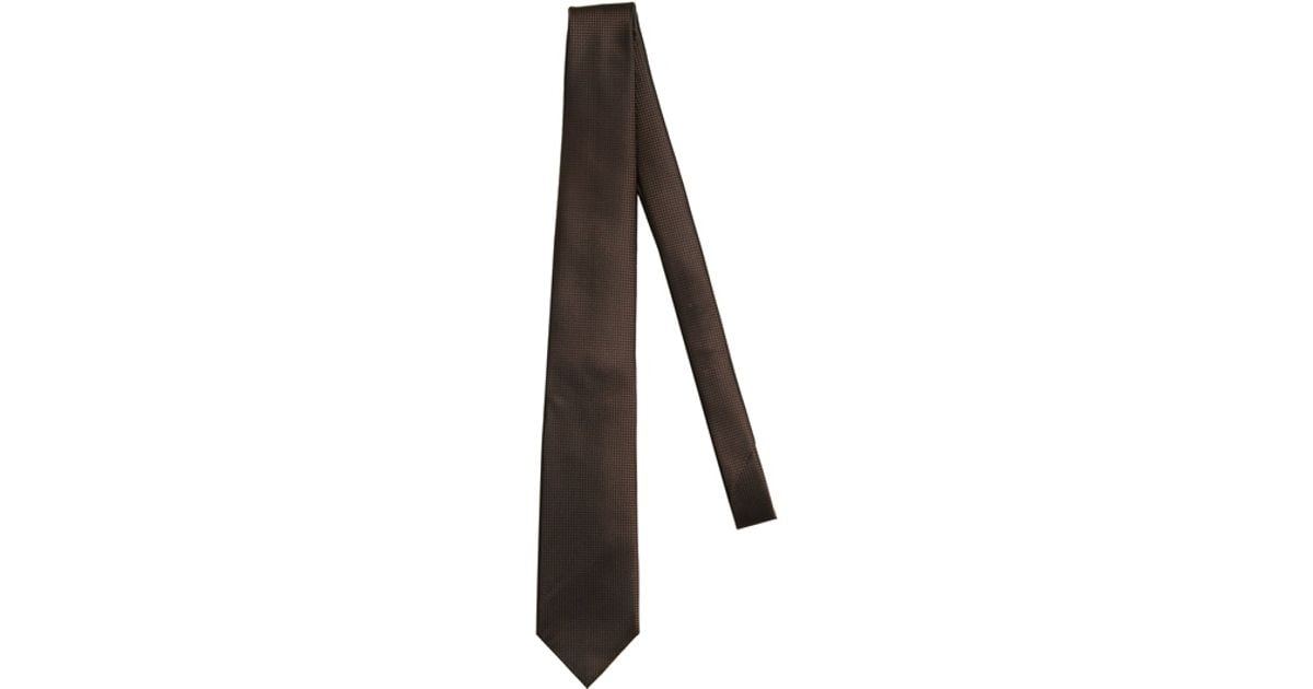 Tom Ford Silk Tie in Dark Brown (Brown) for Men Lyst
