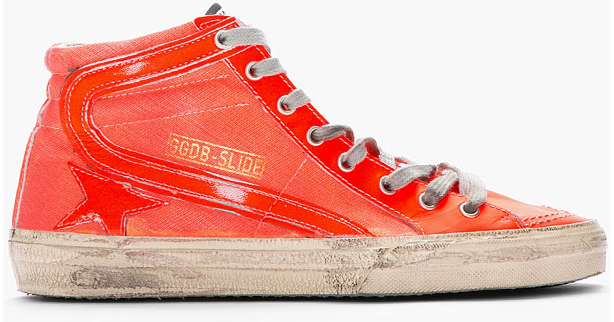 golden goose neon yellow