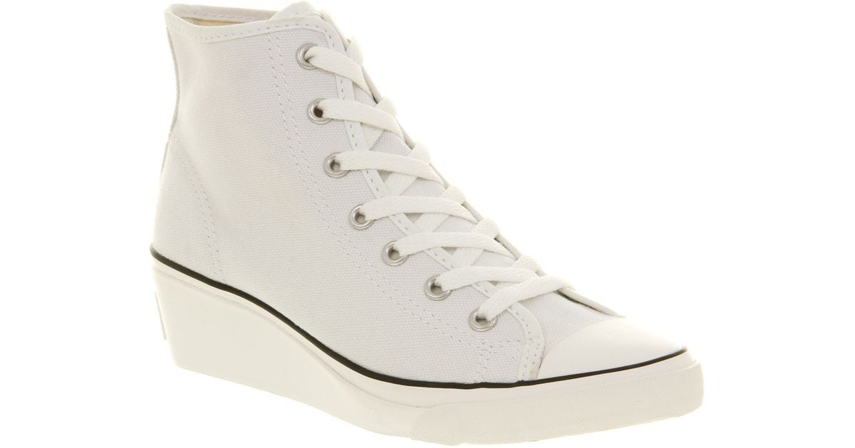 Converse All Star Hi-ness in White - Lyst