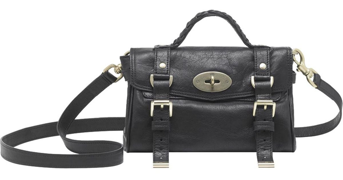 Mulberry Mini Alexa Black 2024 favors