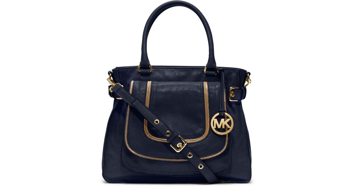michael kors naomi satchel navy