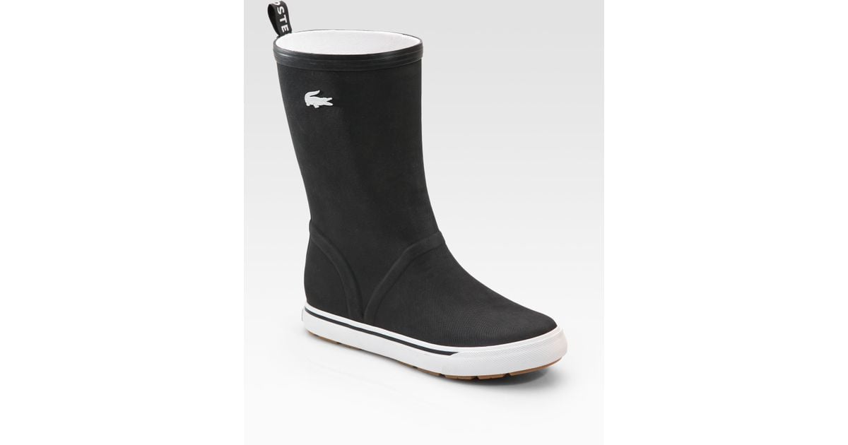Lacoste Rain Boots in Black for Men | Lyst