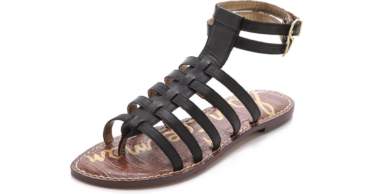 Sam Edelman Gilda Gladiator Sandals in Black - Lyst