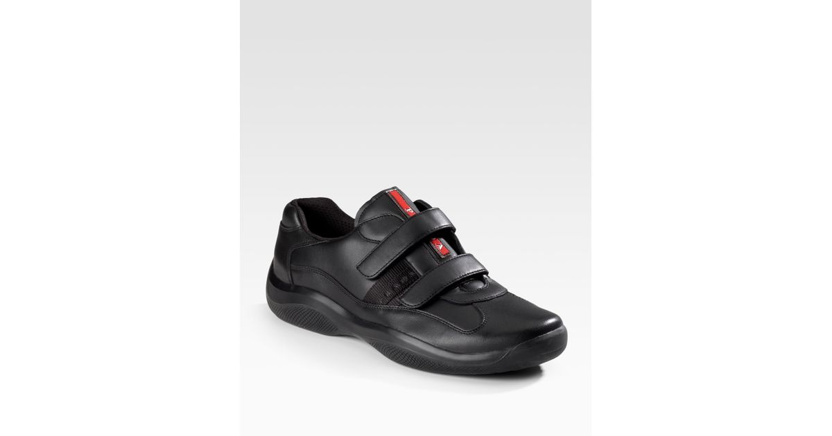 prada double strap sneakers