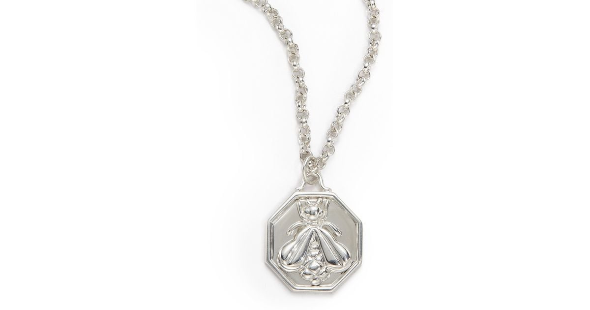 Slane Octagon Bee Pendant Necklace In Silver Metallic Lyst - Slane Bee Pendant Necklace Slane Octagon Bee Pendant Necklace In Silver Metallic Lyst - Slane Bee Pendant Necklace