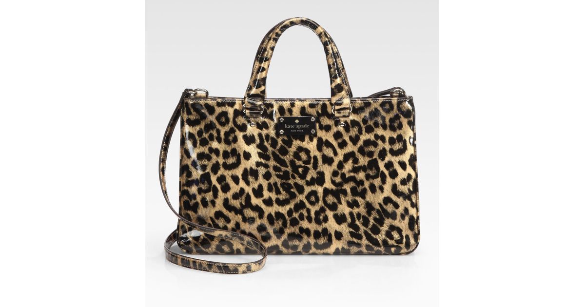 kate spade leopard purse