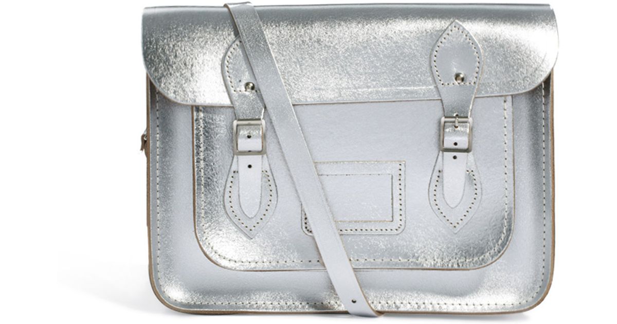 Silver satchel clearance