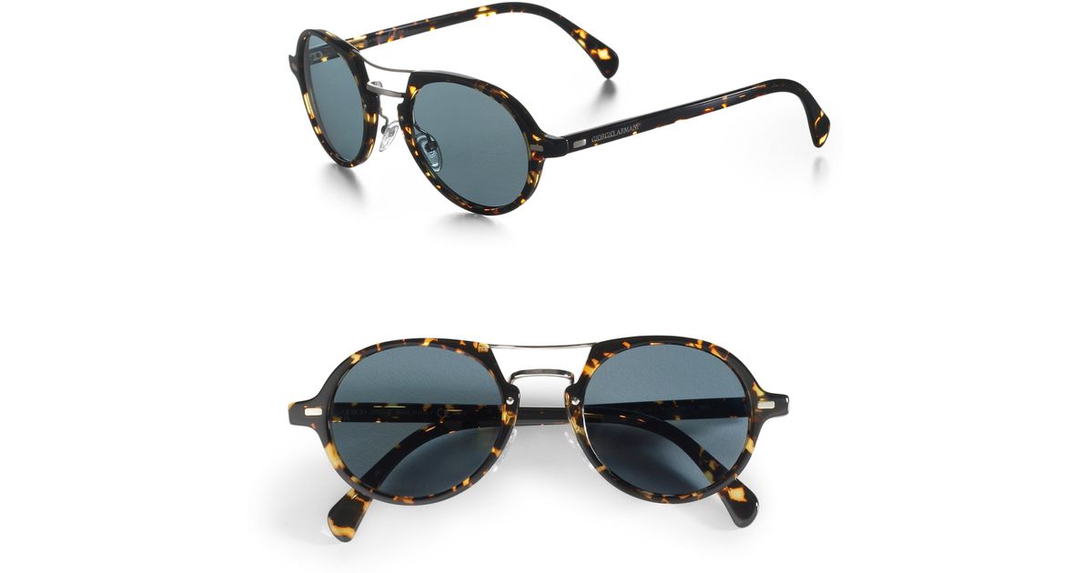 giorgio armani vintage round sunglasses
