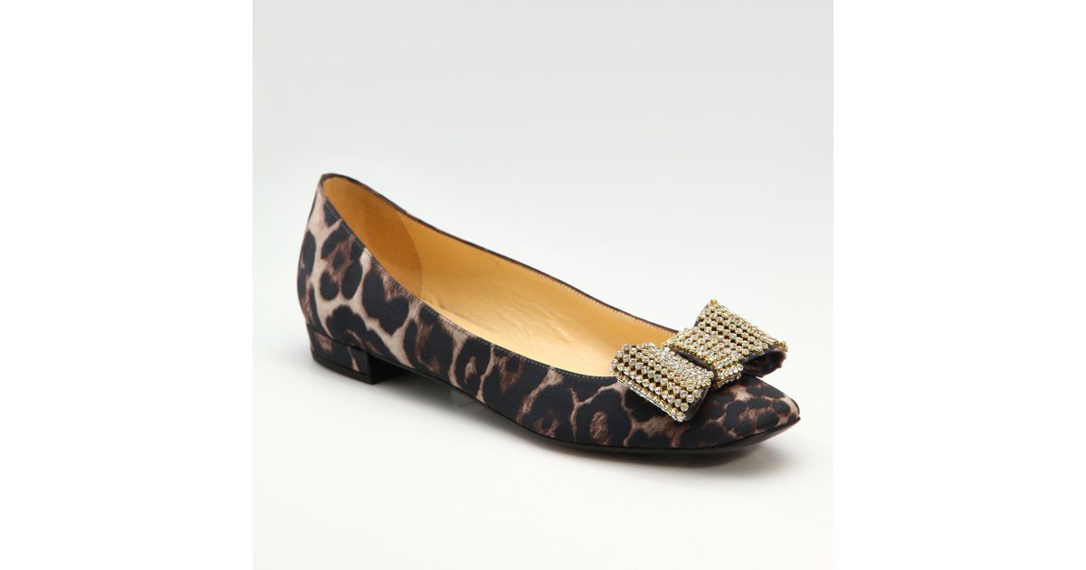 kate spade leopard flats