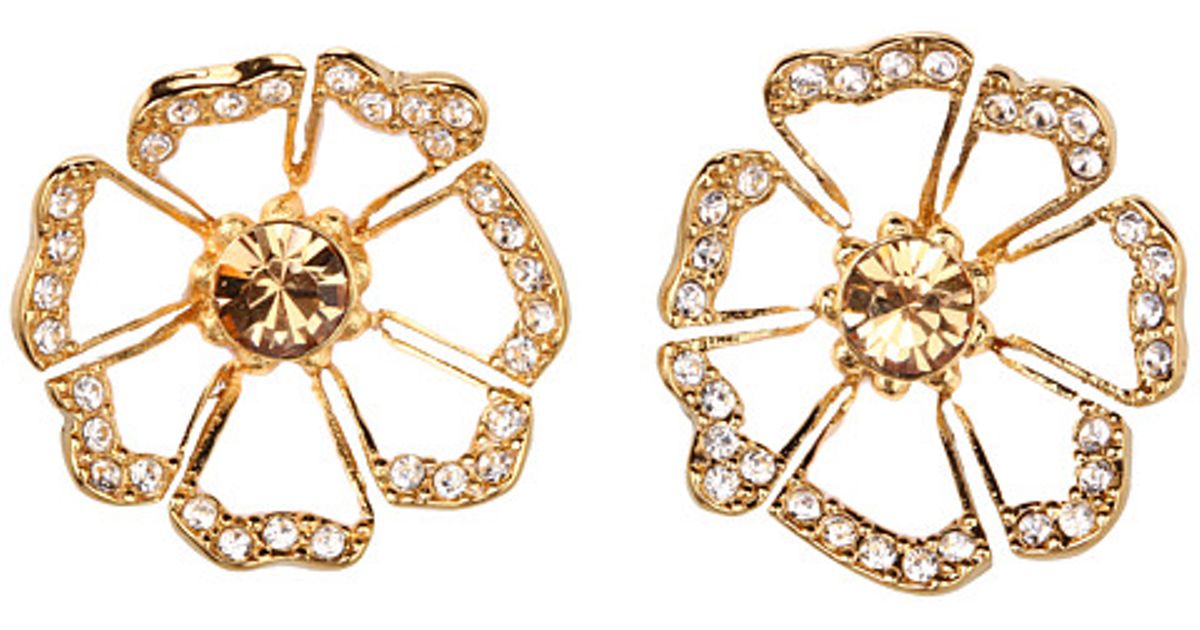 Lyst Kate spade new york Garden Grove Large Studs in White