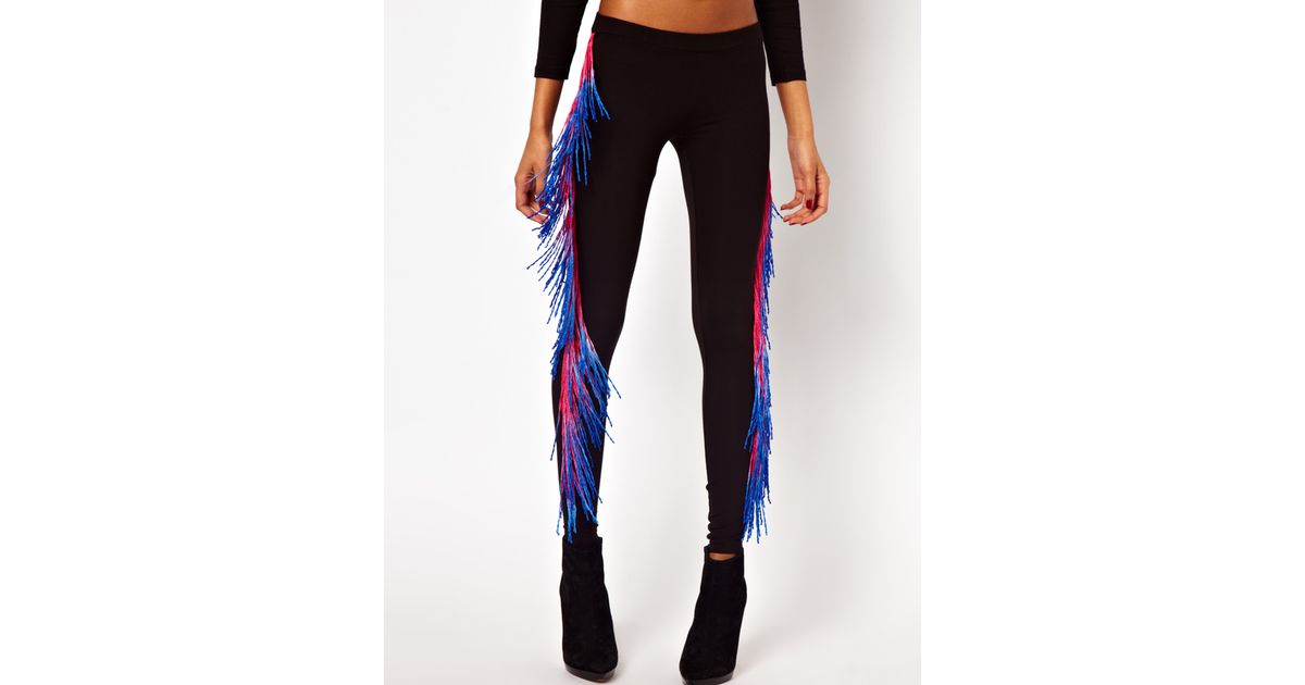 fringe yoga pants