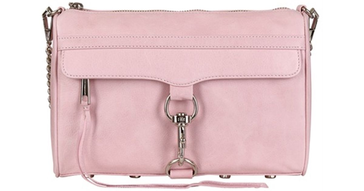 Rebecca Minkoff Mac Leather Shoulder Bag in Light Pink (Pink) - Lyst