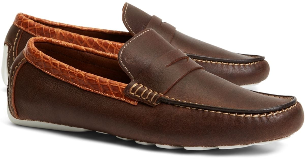 Brooks Brothers Harrys Of London® Oiled Kudu And Alligator