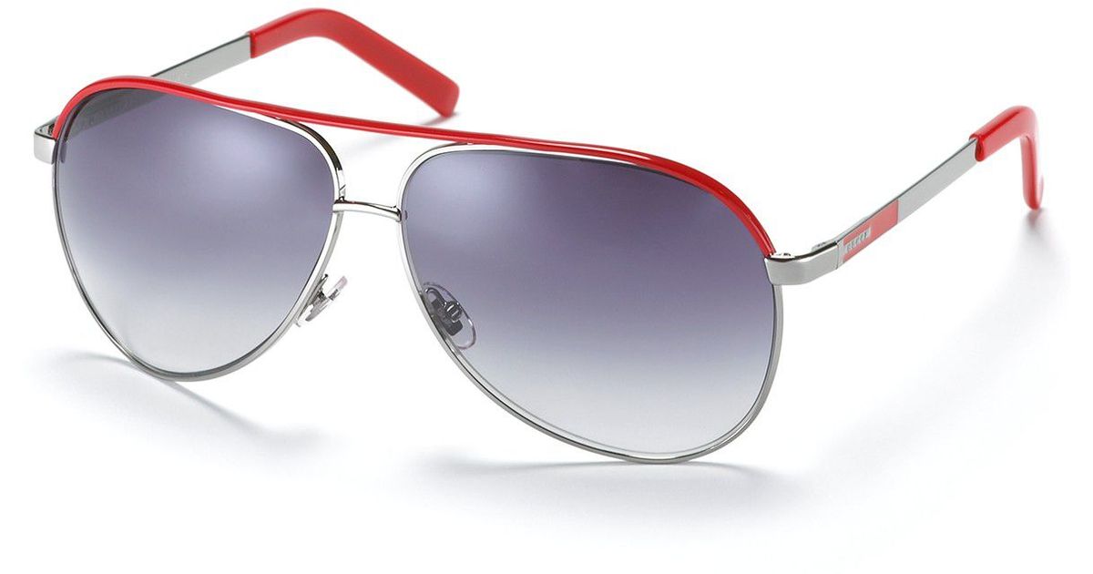 red gucci aviator sunglasses