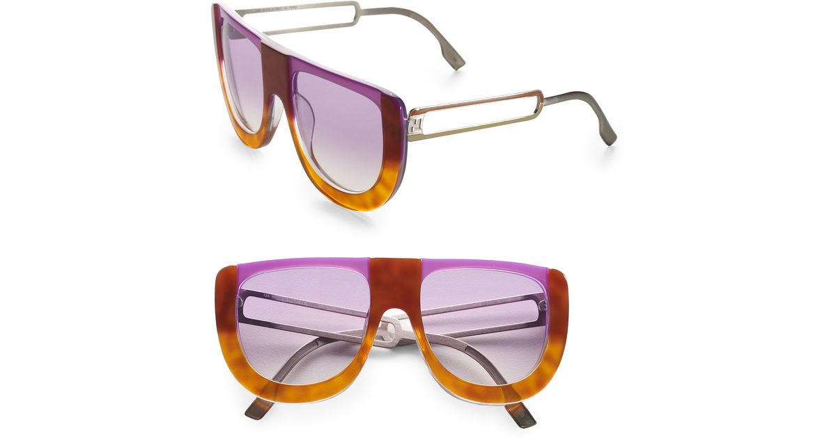 Fendi Colorblock Sunglasses in Orange 