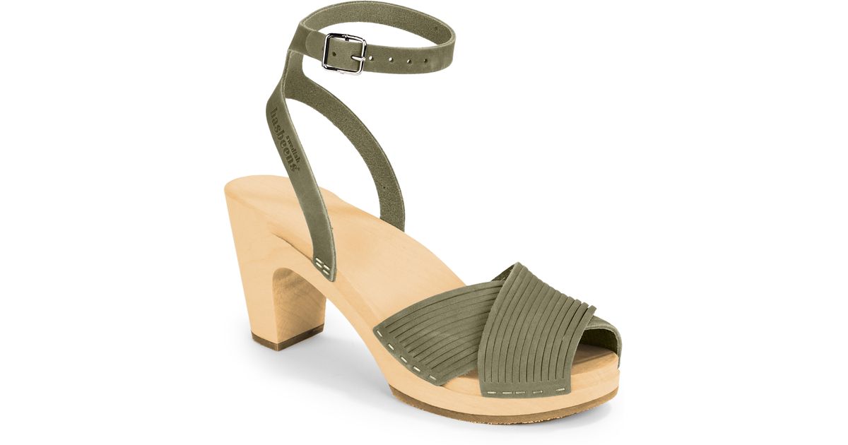 strappy clog sandals