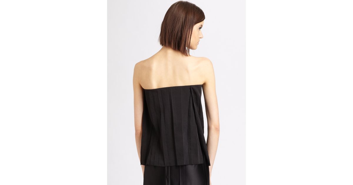 The Row Strapless Retsub Top in Black - Lyst
