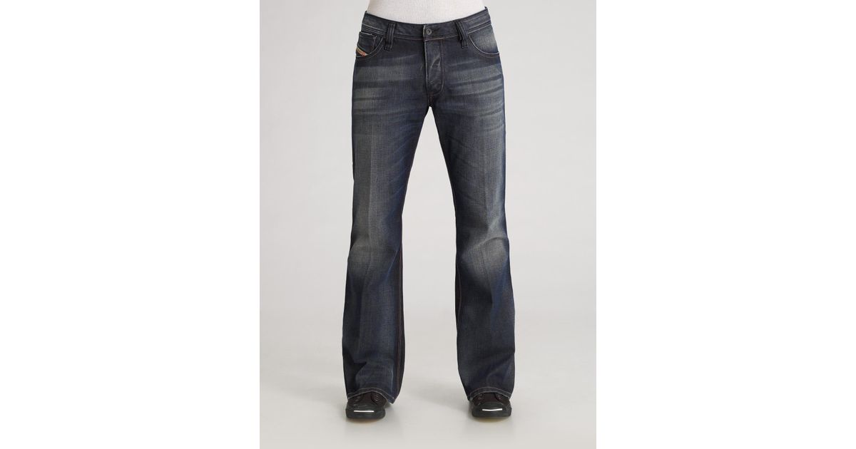 DIESEL Zaf Bootcut Jeans in Blue for Men | Lyst