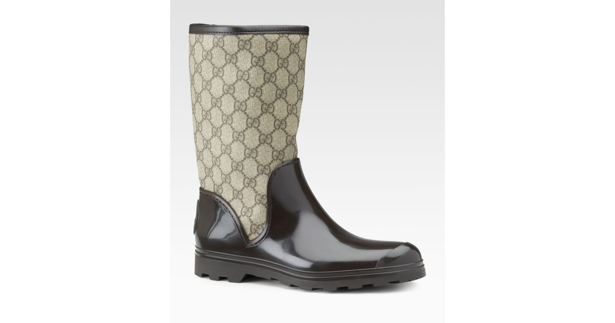 gucci prato rain boots