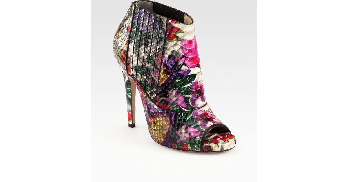 jimmy choo floral boots