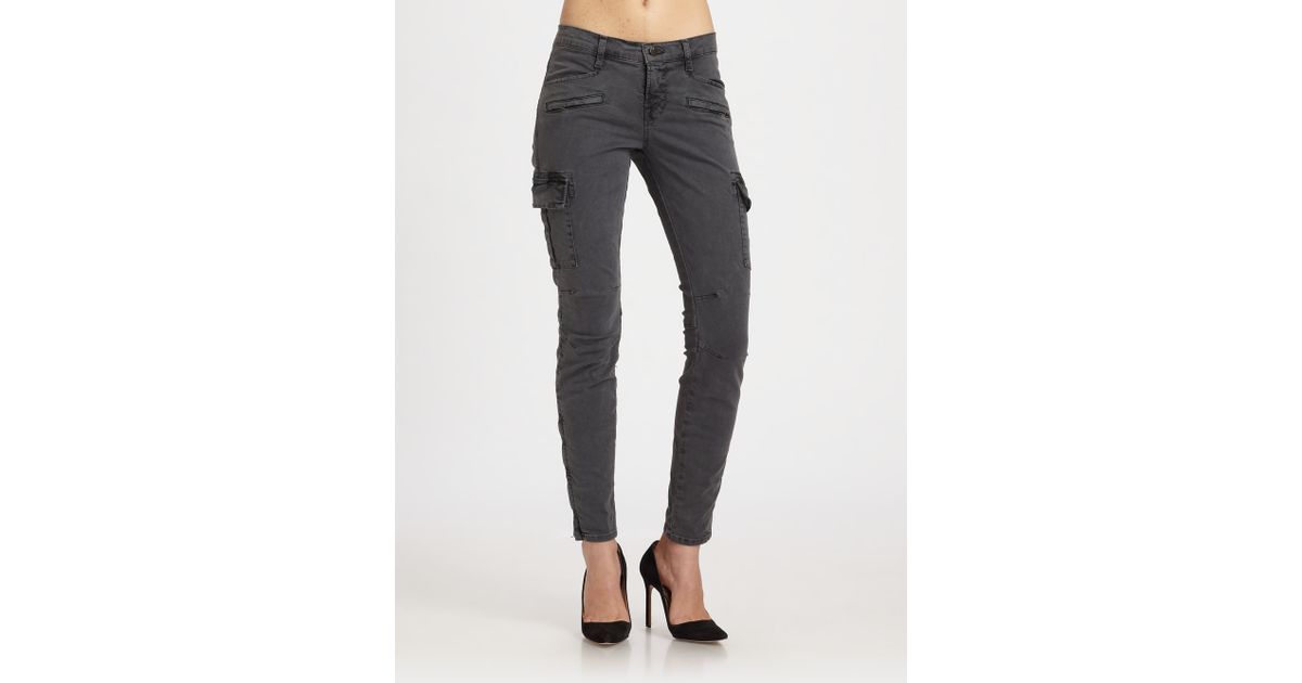 J Brand Skinny Cargo Pants in Black | Lyst