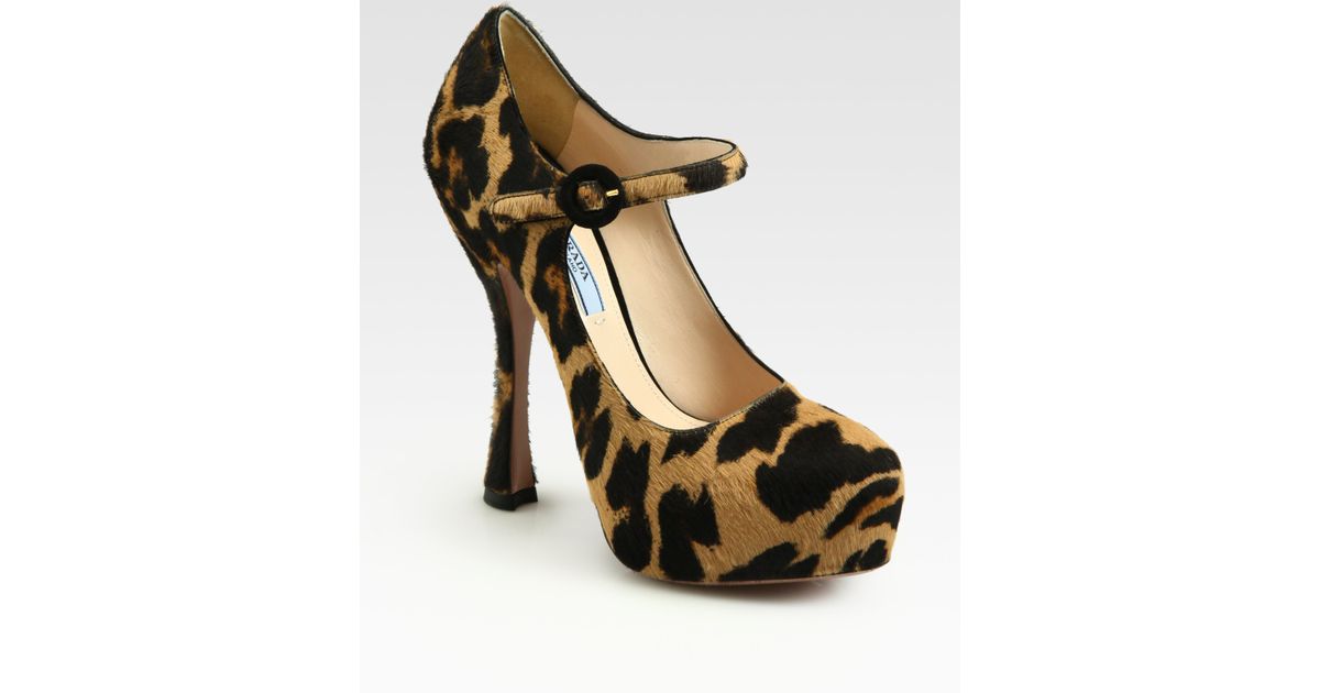 leopard mary jane pumps