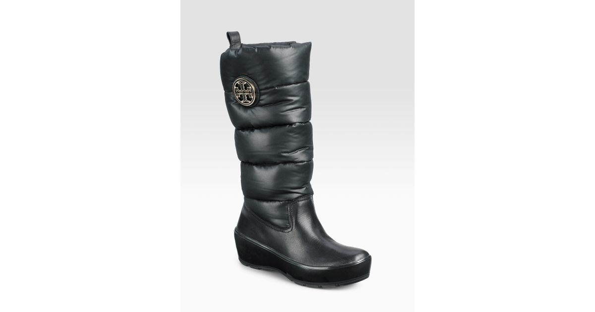 tory burch puffer boots