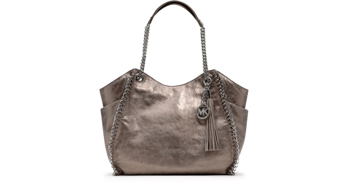 michael kors metallic handbag