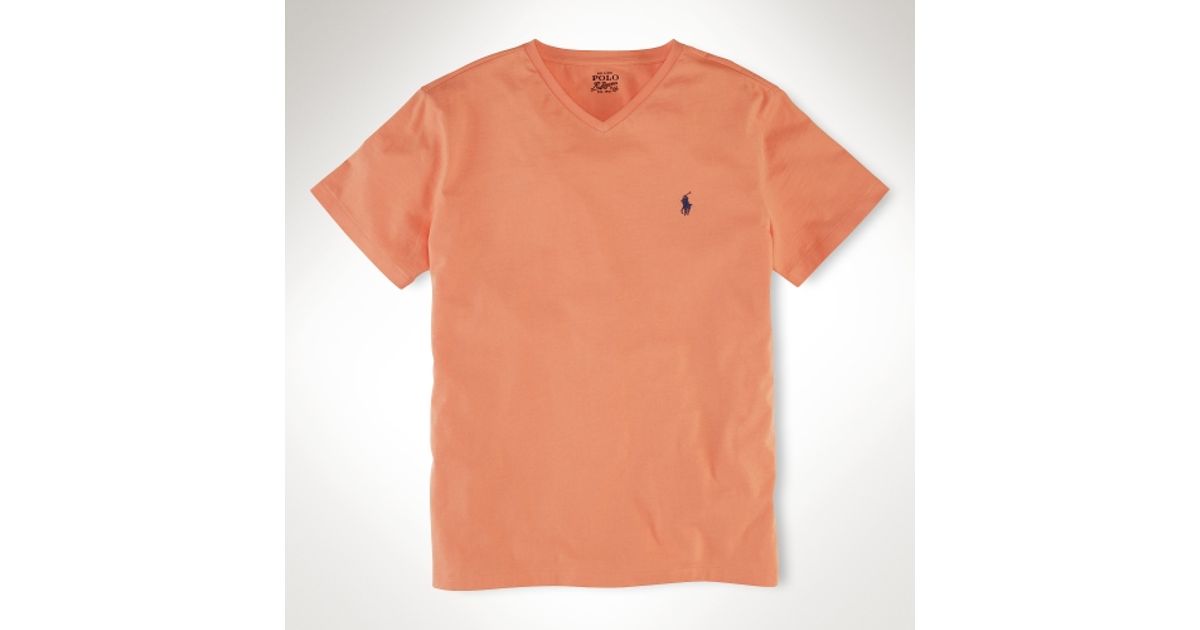 Peach polo ralph lauren shirt Clearance