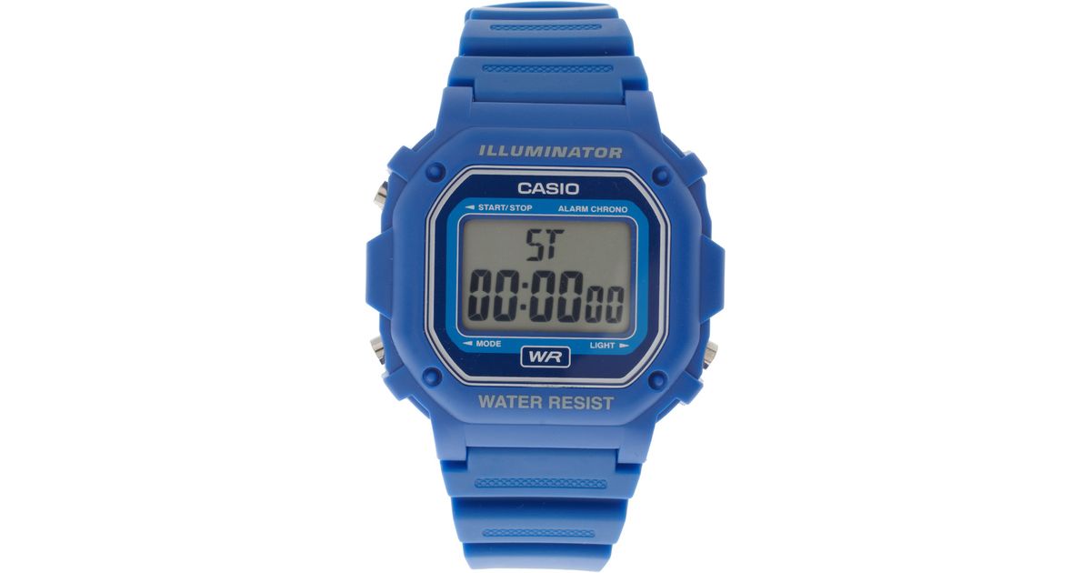 casio blue illuminator watch