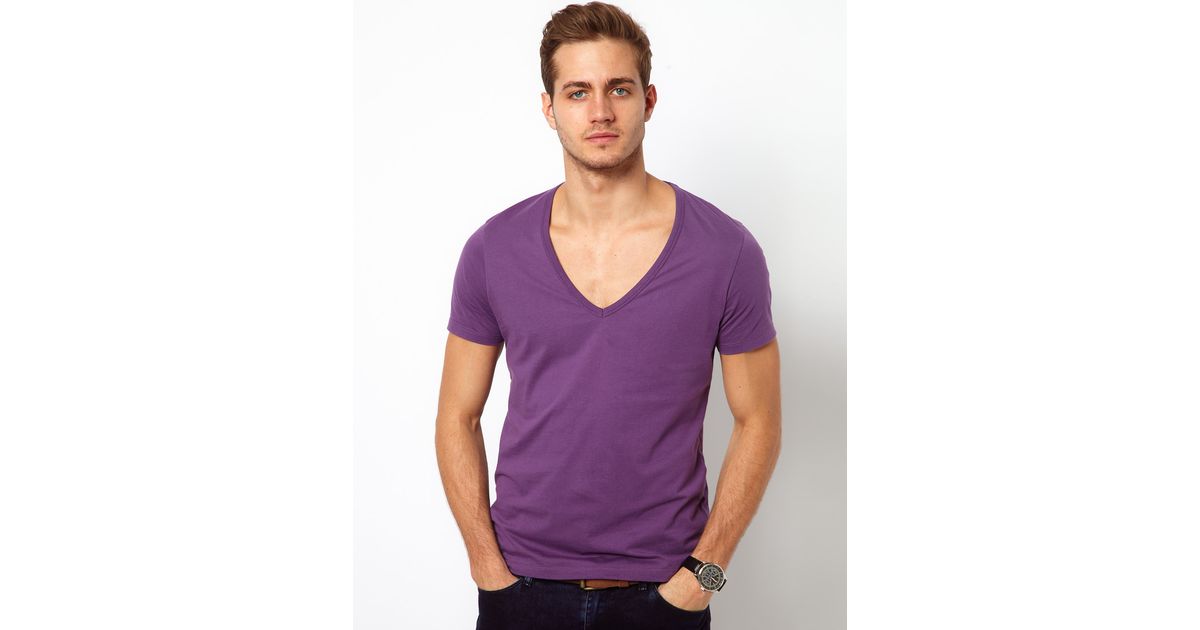 asos purple t shirt
