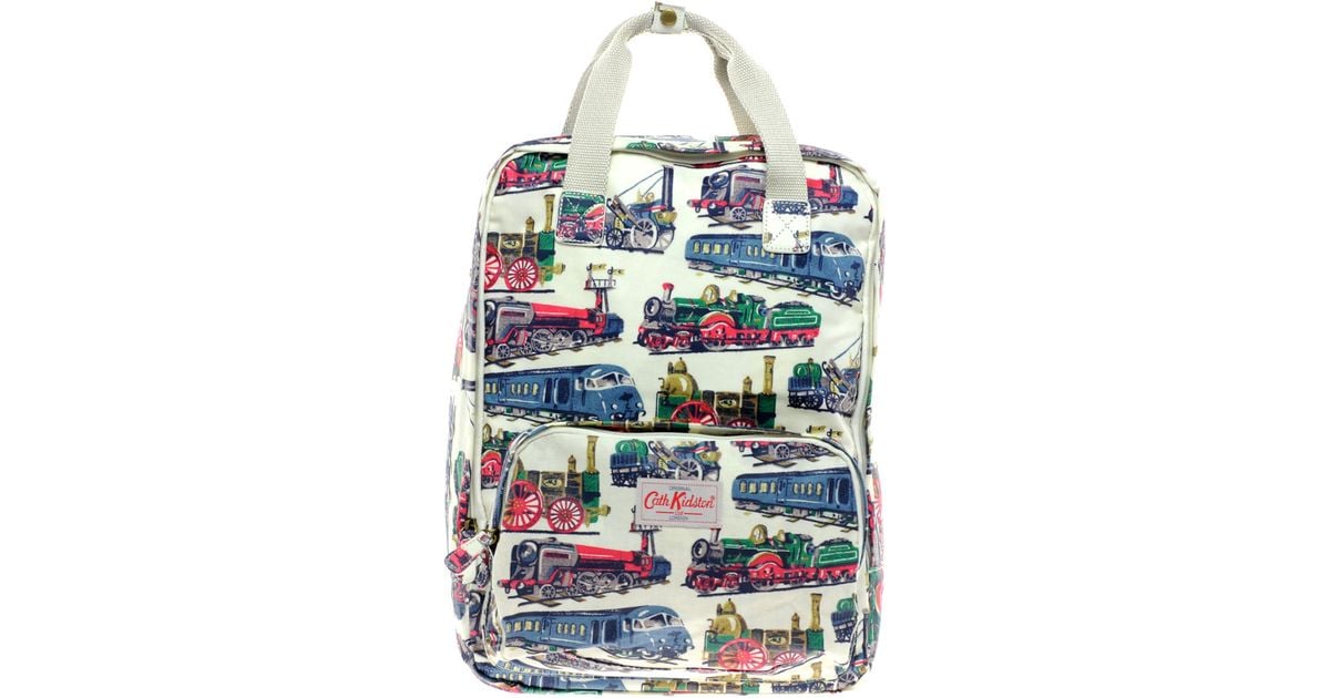 Cath Kidston Trains Backpack in Natural 