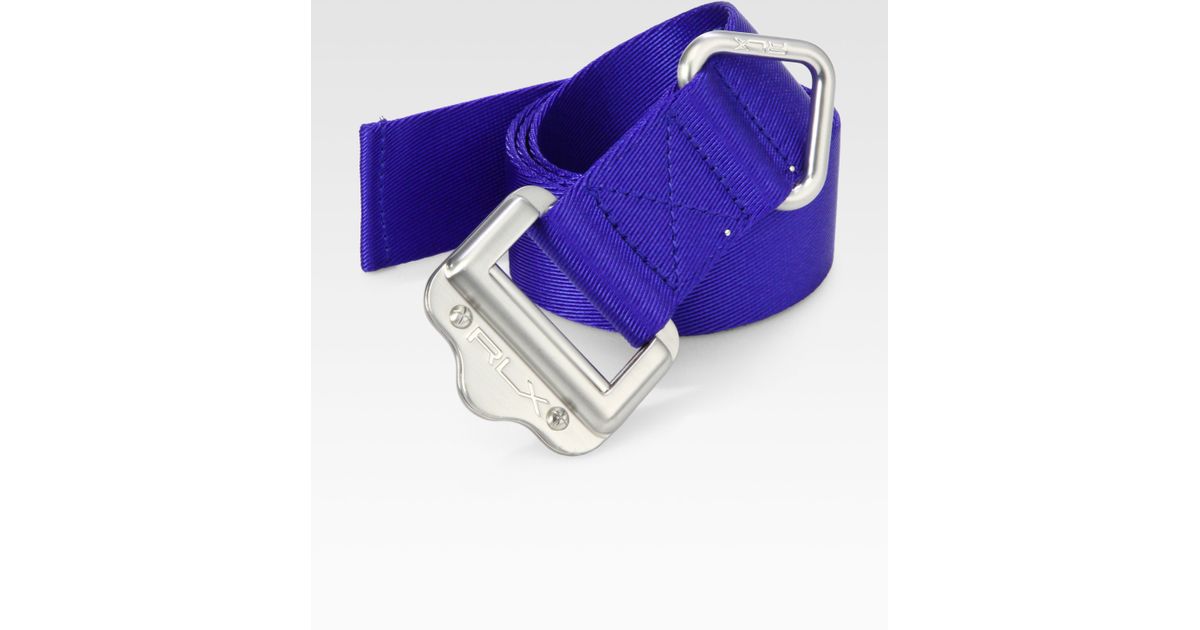 RLX Ralph Lauren Nylon Web Belt in Blue for Men - Lyst