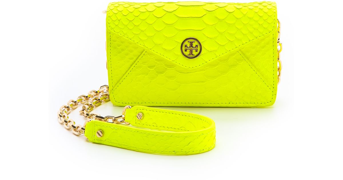 Tory Burch Neon Snake Cross Body Bag in Animal (Yellow) Lyst