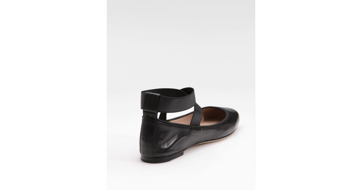 chloe square toe ballerina flats