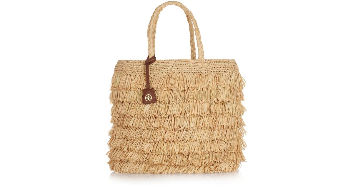 tory burch raffia bag
