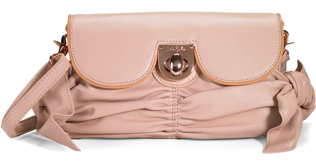 Z Spoke By Zac Posen Pink Leather Crossbody Bag