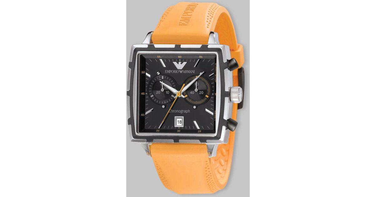 square emporio armani watch