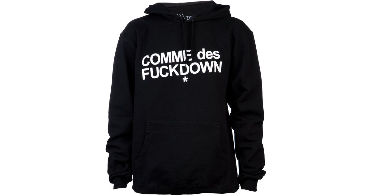 SSUR Comme Des Fuckdown Hoodie in Black for Men | Lyst