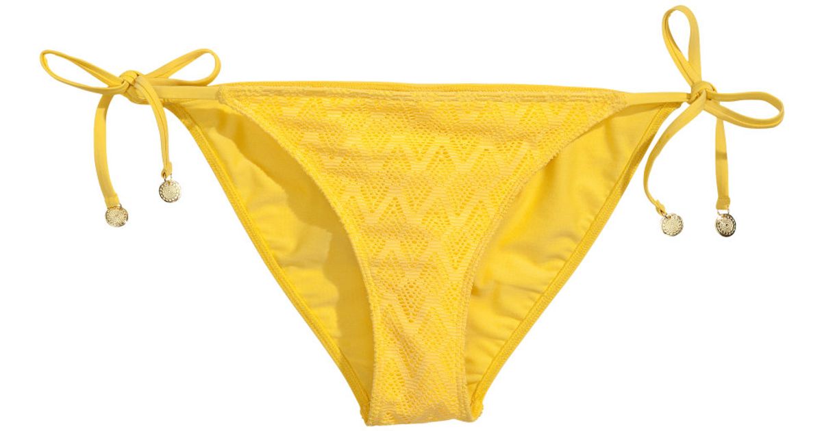 yellow swimsuit bottoms