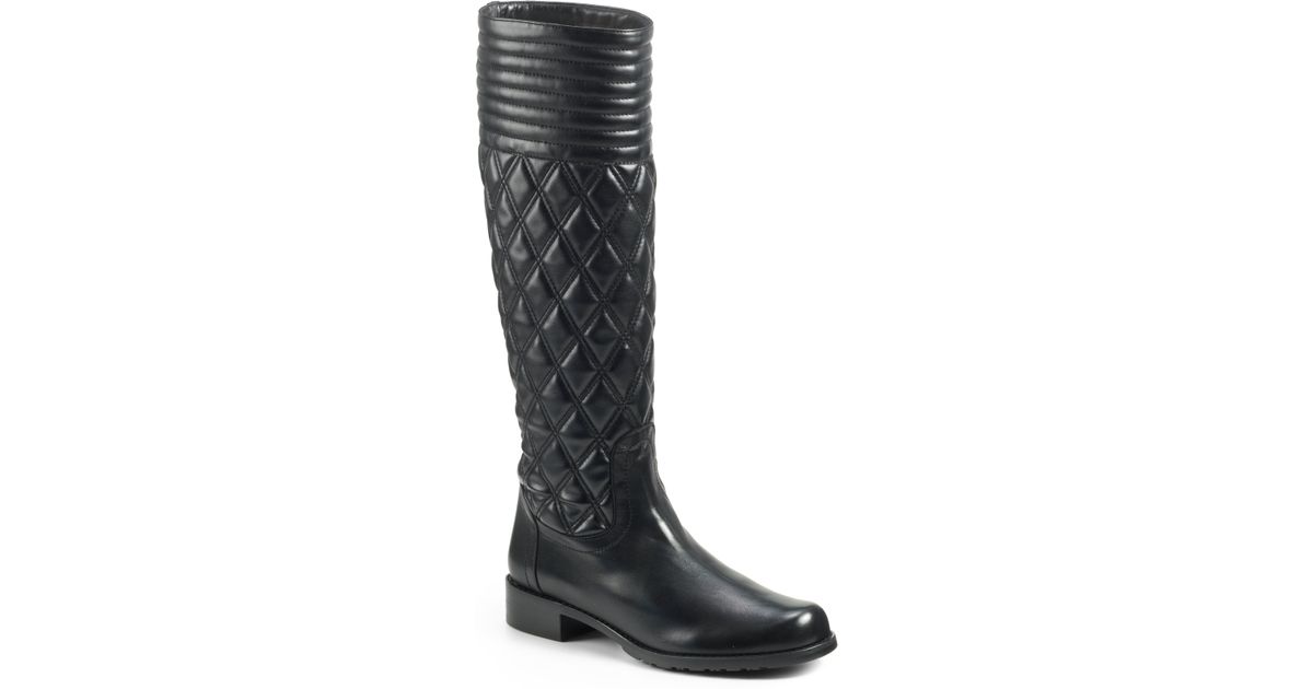 stuart weitzman quilted boots