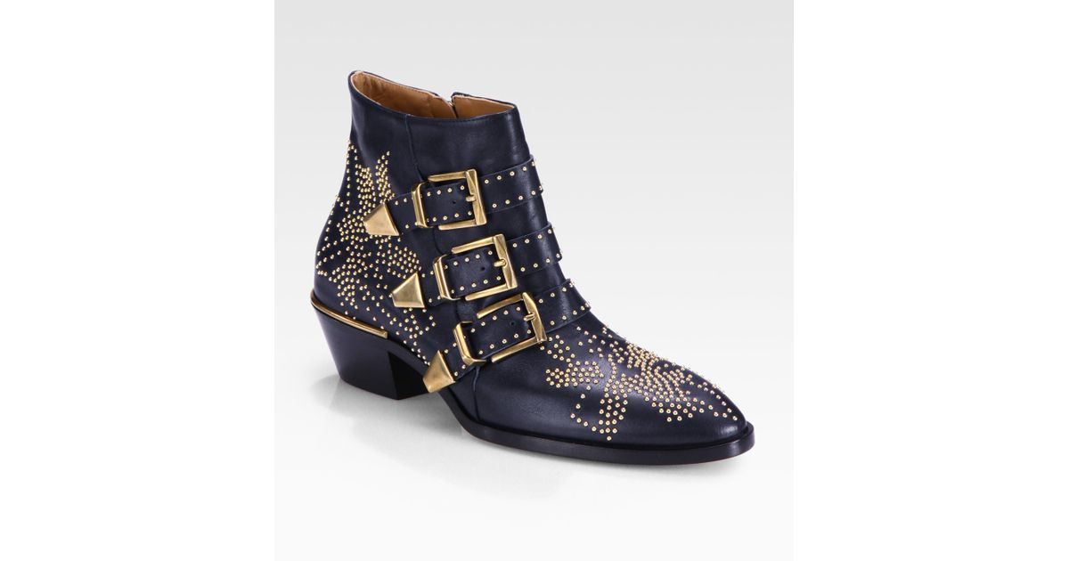 chloe buckle boots