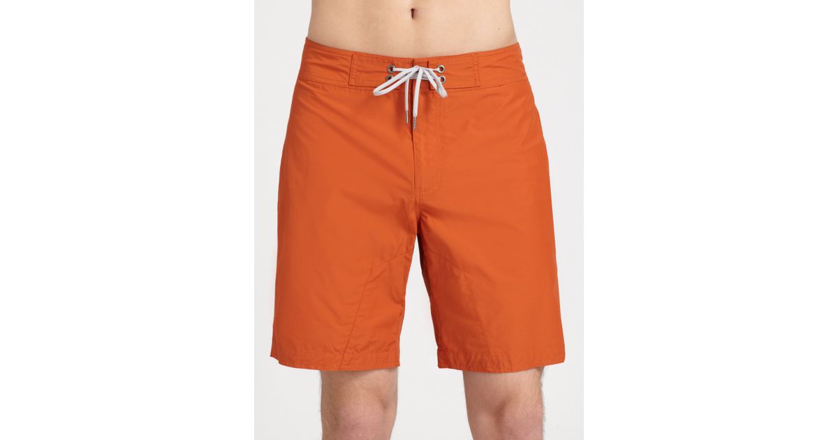Onia Board Shorts in Burnt Orange (Orange) for Men Lyst