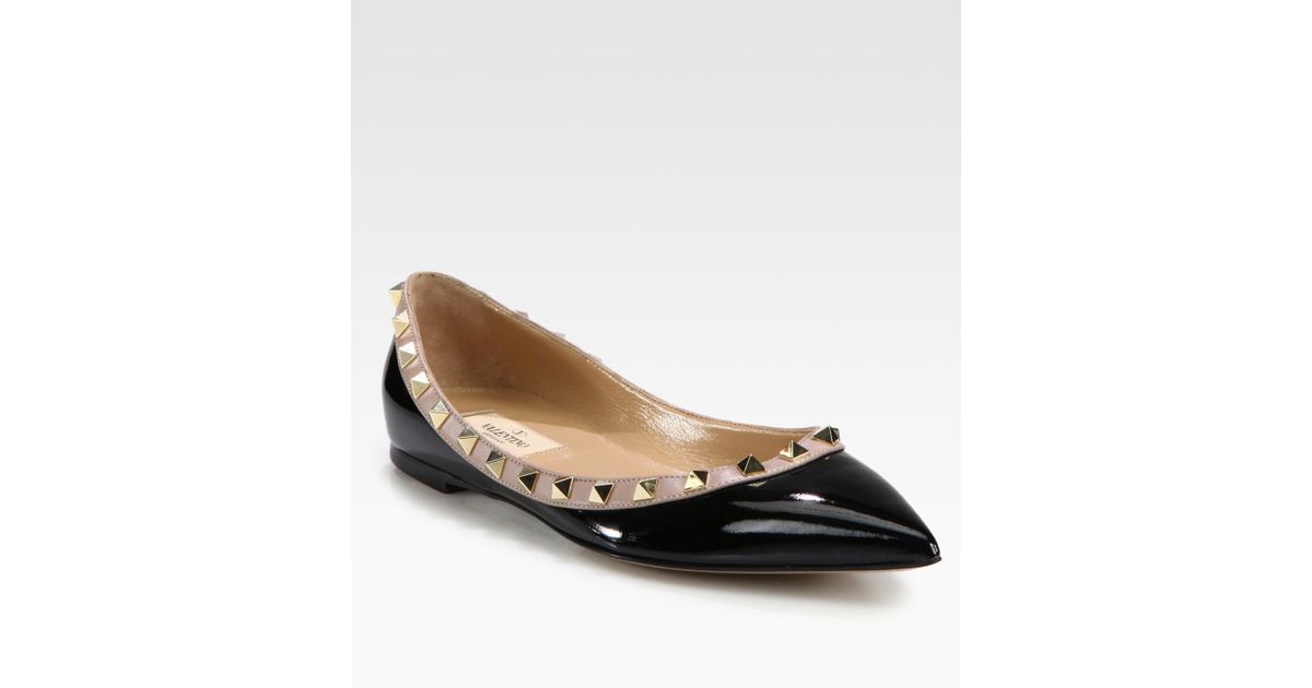 valentino patent flats