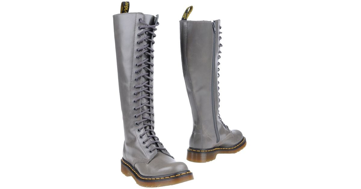 grey doc marten boots