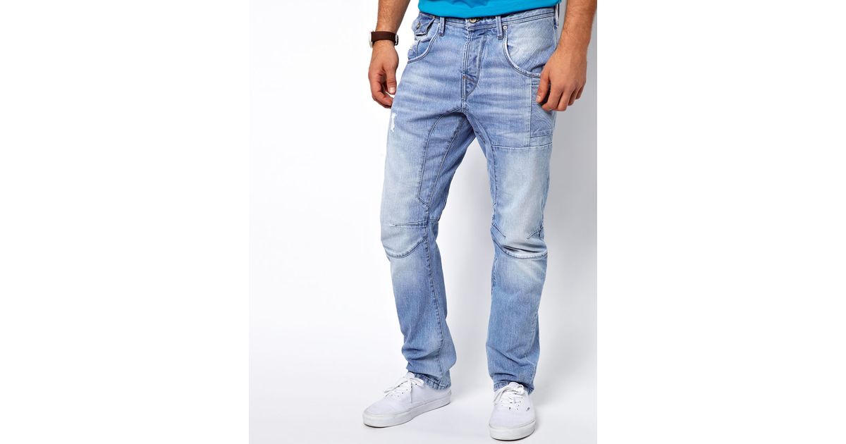 ASOS Jack Jones Stan Osaka Jeans in Anti Fit in Blue for Men | Lyst