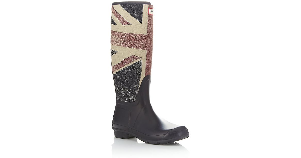 Hunter union jack wellies top